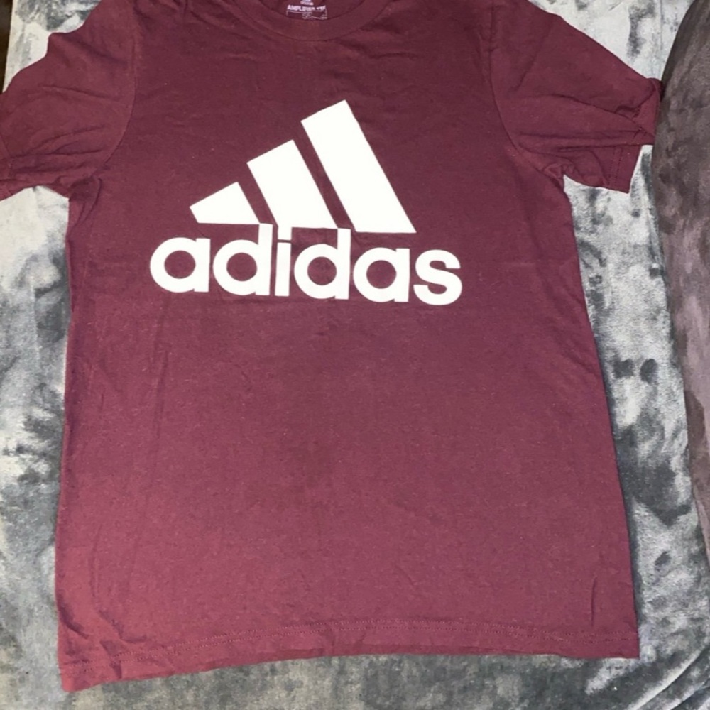 Adidas Maroon T-Shirt with Logo